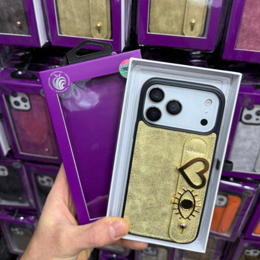 Kişiselleştirilebilir Gold Deri Kılıf