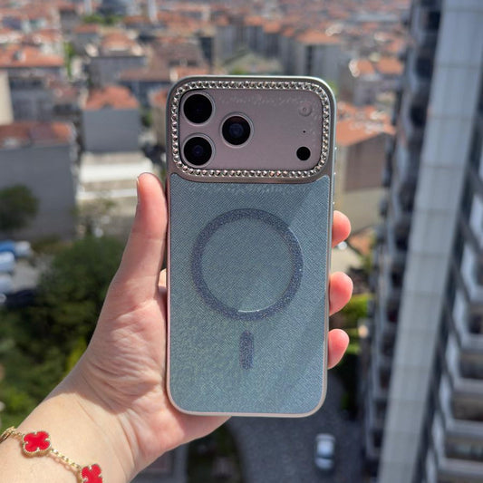 MagSafe Özellikli Simli Taşlı Kılıflar