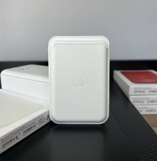 MagSafe Özellikli Deri Cüzdan Beyaz