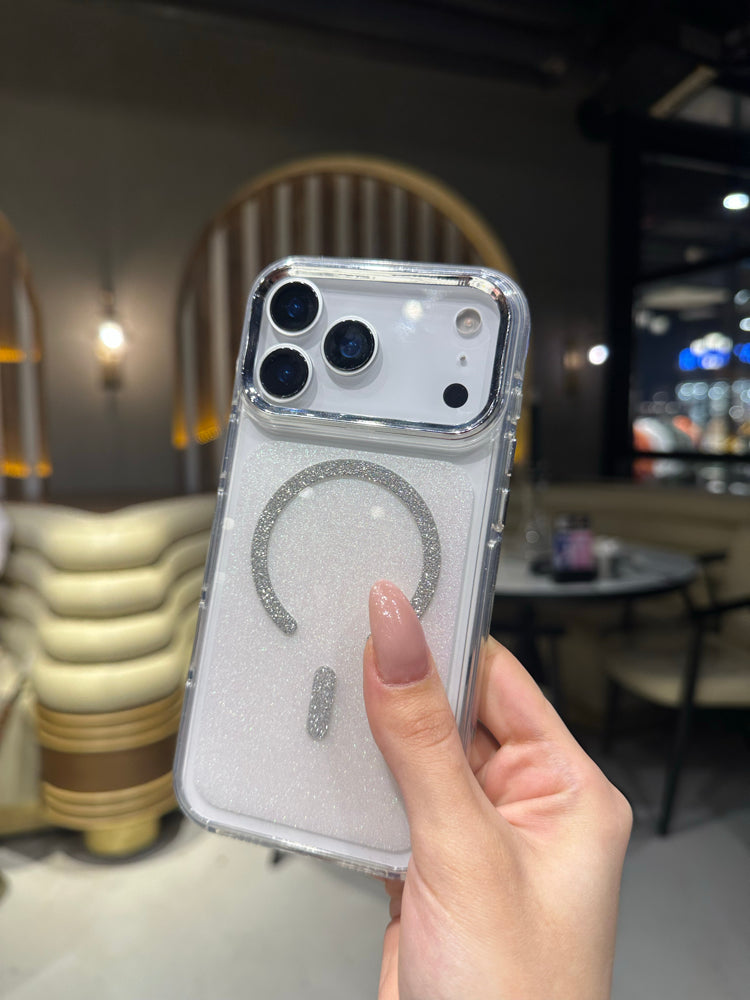 Magsafe Özellikli Simli Şeffaf Kılıflar