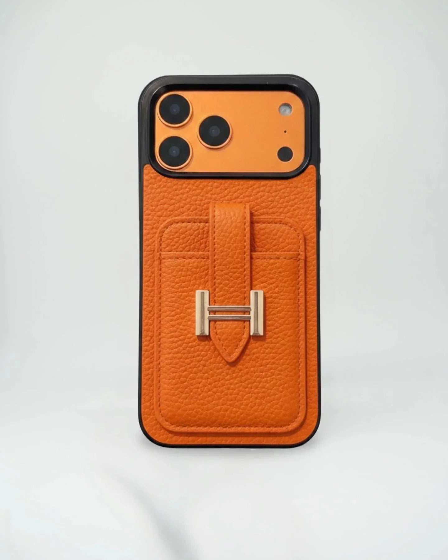 Hermes Cüzdanlı iPhone Telefon Kılıfı